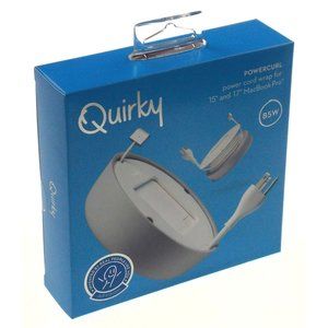 Quirky Powercurl Power Cord Wrap Gray Macbook Air Tangle Free Neat Portable